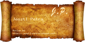 Jesztl Petra névjegykártya